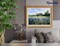 Figured'Art Paint by Numbers for Adults Countryside field and Blue Flowers 16"x20" - Craft Art Painting DIY Kit Rolled Canvas without frame